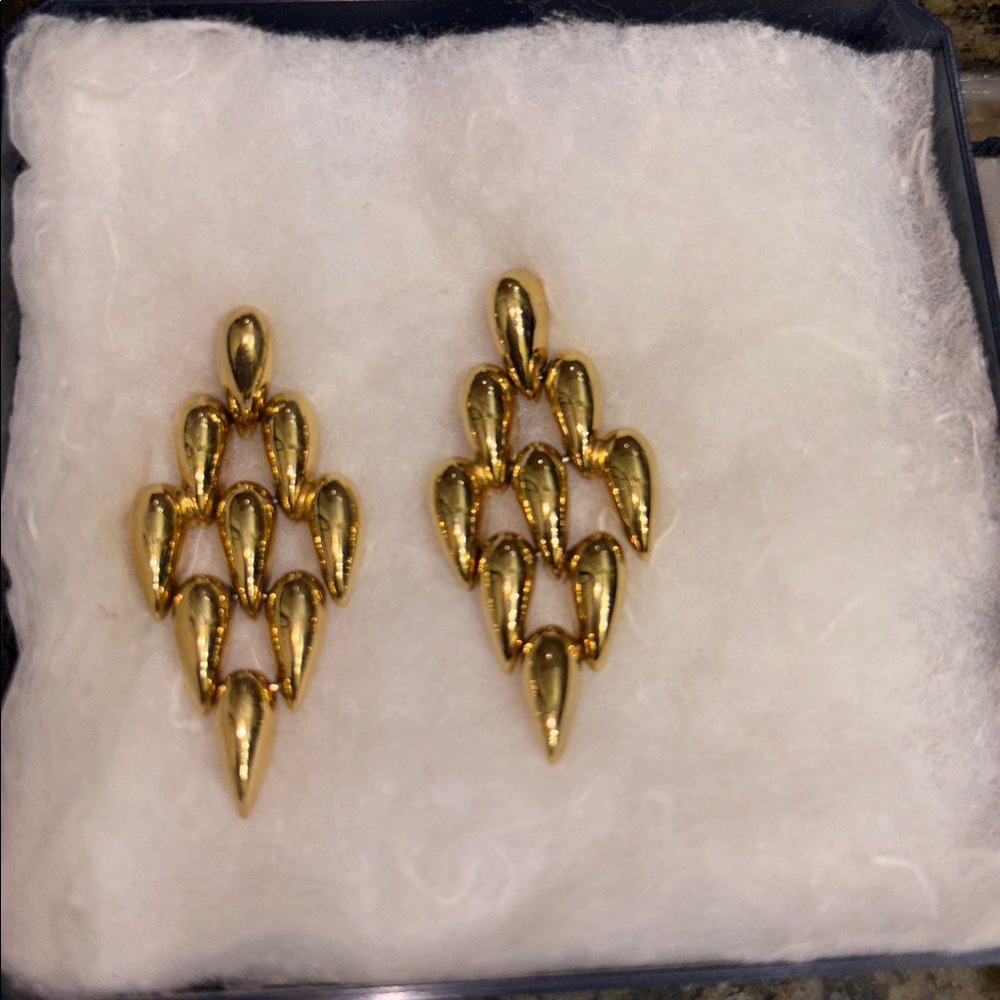 Monet Gold Drop Earrings